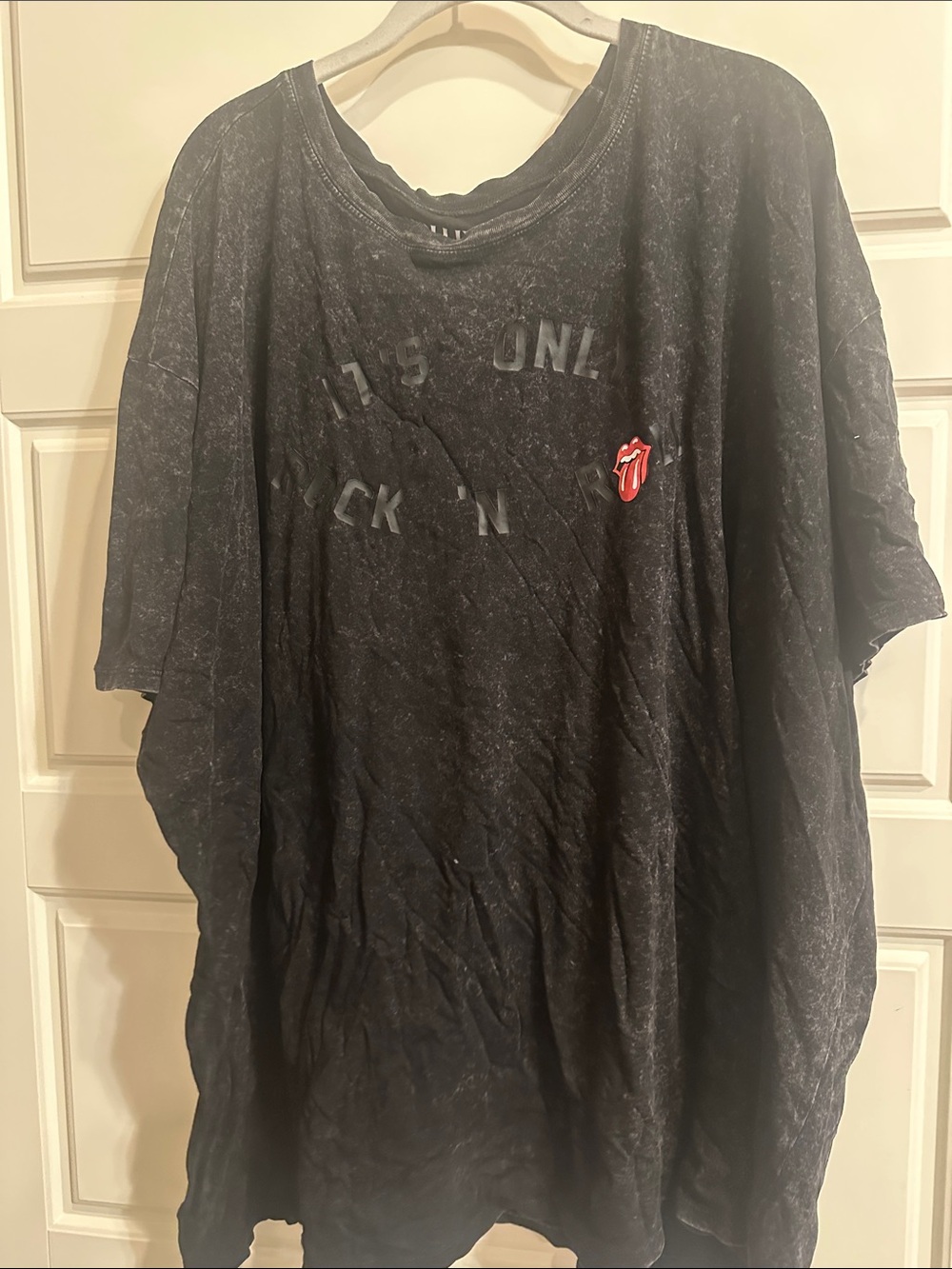torrid Black Short Sleeve Tee with Red Tongue Patch